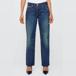 Moussy Vintage Ortega Wide Straight - 113 Dark Blue